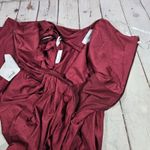 Cynthia & Sahar *Flawed* Mermaid Dress with Slight Train in Cabernet CS108 XL Red Photo 6