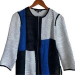 Ming Wang Women Jacket S Color Block Open Knit Career Office Contemporary Travel Photo 5