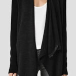 All Saints Drina Draped 100% Wool Asymmetrical Zip Cardigan - Size - 4 Photo 0