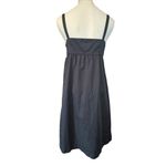 Loft  Charcoal Black Spaghetti Strap Midi Dress 4 Photo 5