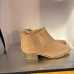 Old Navy Tan Ankle Booties Suede Minimalist Design Photo 1