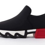 iRi WES I Neoprene Low Top Platform Sneaker EU Size EU 37 US 7 Black Red White Photo 13