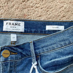 frame denim Le Cutoff Denim Jean Shorts Bixby Raw Fray Hem Denim Shorts Size 27 Photo 2