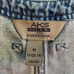 AKS Amy K. Su for Nordstrom Denim Jean Dress Sleeveless Maxi Pockets Medium Blue Photo 2