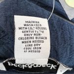 Peck & Peck  SZ. Small Navy Blue Crewneck 3/4 Sleeve w/a Crossover wrap S… Photo 8