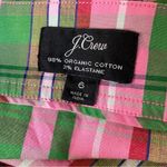 J.Crew Stretch Cotton Poplin Shirtdress with Removable Belt Plaid 6 Photo 9