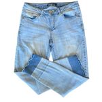 Boom Boom Jeans Boom Boom Ankle Skinny Jeans with Ombré Raw Hem. Size 27. Photo 0