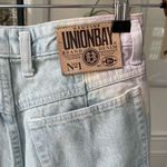 NWT NOS Vintage 90s Union Bay High Rise Tie Dye Denim Shorts Blue Size 2 Photo 6