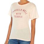 Wildfox NEW  Travels Well with Tequila Tee shirt Photo 1