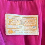 Pendleton Vintage Wool Fuschia Single Breasted Blazer Size 12 Photo 5