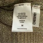 Gabrielle Union Off The Shoulder Metallic Sweater Dress‎ Green Size M Photo 6