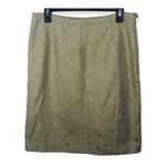 Ralph Lauren RRL Vintage Wool Green Embroidered Knee-Length Skirt 10 Photo 7