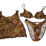 Venus Vintage Swim Wear Bundle Lot Top C 3 Pc Bottom M Cover Up Top S Photo 0