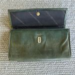 Vintage Amity Olive Green Leather Wallet Clutch Purse Photo 5