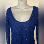 Nordstrom Sparkling Sequin& Lace Blue Nordstroms Sexy Little Dress NWTS ! Photo 5