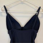 Gottex Textured Triangle Bra One Piece Swimsuit Adjustable Straps Black Sz 8 Med Photo 7