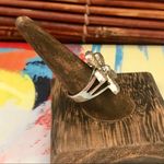 Silpada  Rare Silver Five Petal Flower Ring Size 8 Photo 2