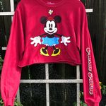 Disney  Minnie Mouse red long sleeve crop T-shirt size medium Photo 0