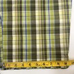 White Stag Golf Casual Pants Womens 10 Plaid Green Stretch Slash Pockets Flat Front Capri Photo 6