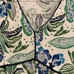 Figueroa & Flower Short Sleeve Floral Midi Dress white blue size small Green Photo 8