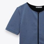 ZARA NWOT  JACQUARD CROP TOP JACKET MEDIUM Photo 4