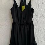 Agua black Spaghetti straps mini dress Large Photo 0