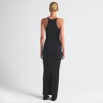 SKIMS  Cotton Rib Maxi Dress in Soot Black Size Medium Photo 1