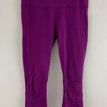 Lululemon Dark Regal Plum Purple Camo Run For Days Crop Athletic Workout Legging Photo 4