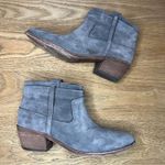 Joie  Ajax Suede Western Short Ankle Boot Pull On Bootie Gray Women’s 7.5 Photo 7
