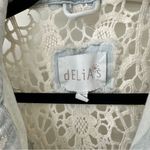 dELiA*s Light Blue Crochet Denim Vest, Y2K, Size S Photo 1