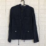 Sanctuary navy linen cargo jacket women’s XS Photo 2