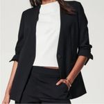 Spanx Womens  The Perfect Oversized Black Blazer Photo 2