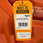 Carhartt NWT! women’s short sleeve coral colored pocket t-shirt, Medium 8/10 Photo 3