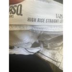 RSQ HIGH RISE STRAIGHT LEG JEANS WHITE SIZE 25 (S2) Photo 3