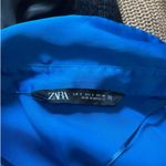 ZARA  Satin Effect Button Down Top Photo 3