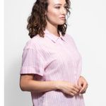 XiRENA CHAYSE TOP ROSE GOLD button down top striped spring boho contemporary Pink Size XS Photo 2