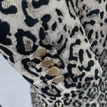 Rachel Parcell NWT Leopard Metallic Jacquard Double Breasted Blazer Jacket Small Photo 8