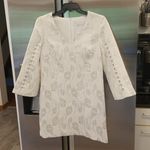Trina Turk 💕💕 The Selfie Dress ~ Pavo Jacquard Winter White 10 NWT Photo 4