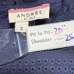 Andree by Unit Andree Eyelet Peplum Top Colorful Tassels Boho Chic‎ Blouse Size S Photo 2