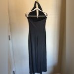 American Vintage Vintage 90s does 70s Disco Striped Halter Neck Jumpsuit Flared Slinky Sz Small Photo 3