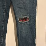 Style & Co  Women’s Boyfriend Plaid Patch Jeans NEW 2P Petite Photo 2