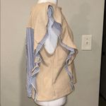 Anthropologie By  Beige Ribbed Knit Sleeveless Tank Top Cap Sleeve Size L Photo 4