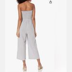 BCBG Generation Sz S Adorable Smocked Strapless Jumpsuit Blue Plaid Multiple Photo 1