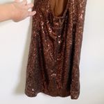 Nasty Gal  “Don’t Cross Me” Brown Sequin Dress Y2K NYE Photo 6