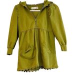 Anthropologie Lilka  Green Full Zip Hoodie Jacket Small Photo 0