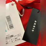 Akris  Top Blouse Cotton Size 12 $1113 Photo 7