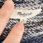 Madewell Knit Navy Blue Shirt Dress Women's Medium Casual Beachy Nautical Preppy Photo 1
