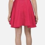 HOUSE OF HARLOW 1960 Linen Puff Sleeve Lace Front Mini Dress Fit & Flare Size 6 Pink Photo 1