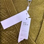 525 America  Texture Stripe Cardigan Sweater green button front vneck size XS NWT Photo 4