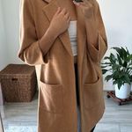 Carole Wren Brown Women's Oversized Lightweight Fall Coatigan Jacket Trendy Photo 1